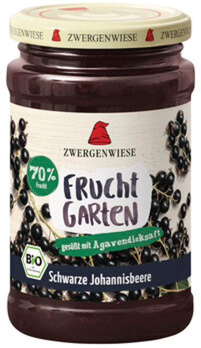 Produktfoto zu Fruchtgarten Schwarze Johannisbeere, 225 g