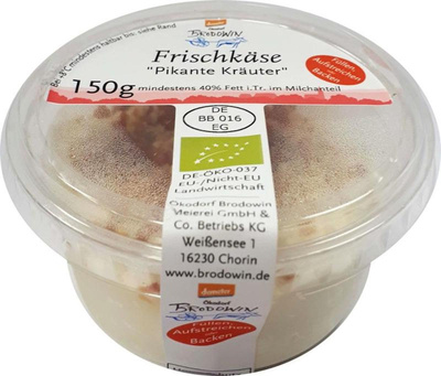 Produktfoto zu Frischkäse pikante Kräuter, 150g