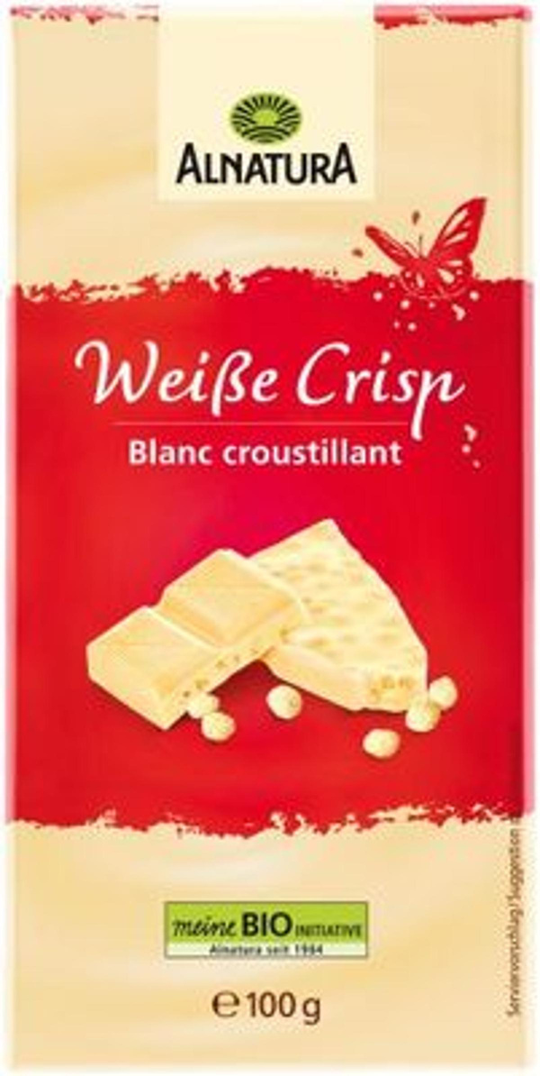 Produktfoto zu Weiße Crisp Schokolade, 100 g, Alnatura