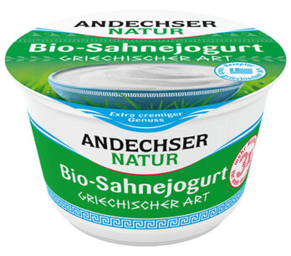 Produktfoto zu Sahnejoghurt griechischer Art 10% , 200 g, Andechser Molkerei