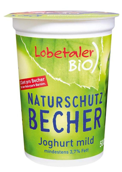 Produktfoto zu Joghurt natur 3,7% , 500 g, Lobetaler Bio