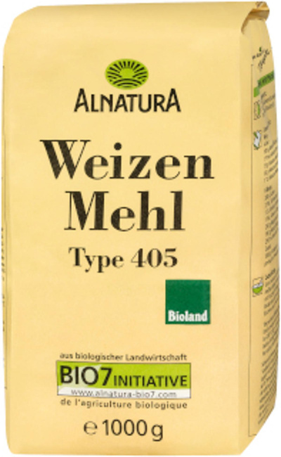 Produktfoto zu Weizenmehl Type 405, 1 kg