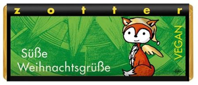 Produktfoto zu Schokolade Weihnachtsgrüße, 70 g, Zotter