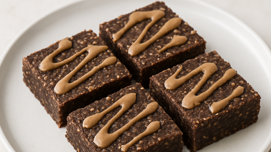 Rezeptbild für Rohkostbrownies - vegan & ohne raffinierten Zucker