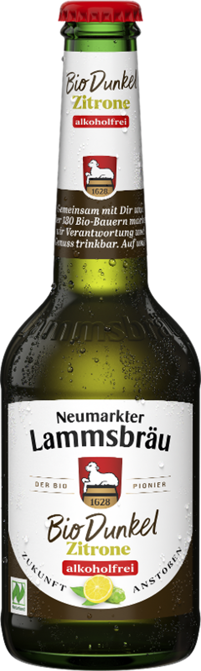Produktfoto zu Lammsbräu Bier Dunkel & Pure Zitrone Alkoholfrei, 0,33 l