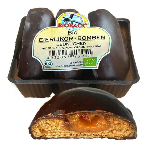 Produktfoto zu Eierlikörbomben, 100 g, rosmarin BIOBACK