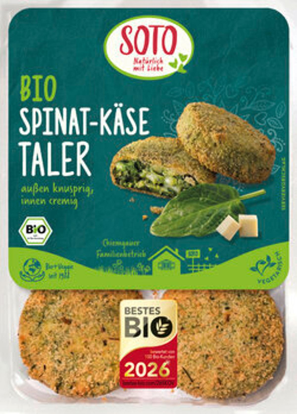 Produktfoto zu Spinat Käse Taler 6 Stück, SOTO
