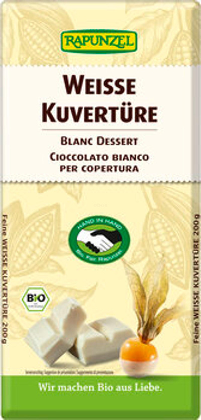 Produktfoto zu Weiße Kuvertüre HIH