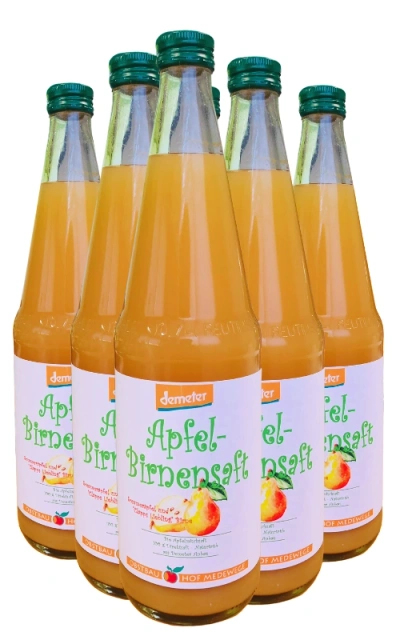 Produktfoto zu Apfel-Birnen-Saft, 6 x 0,7 l Hof Medewege