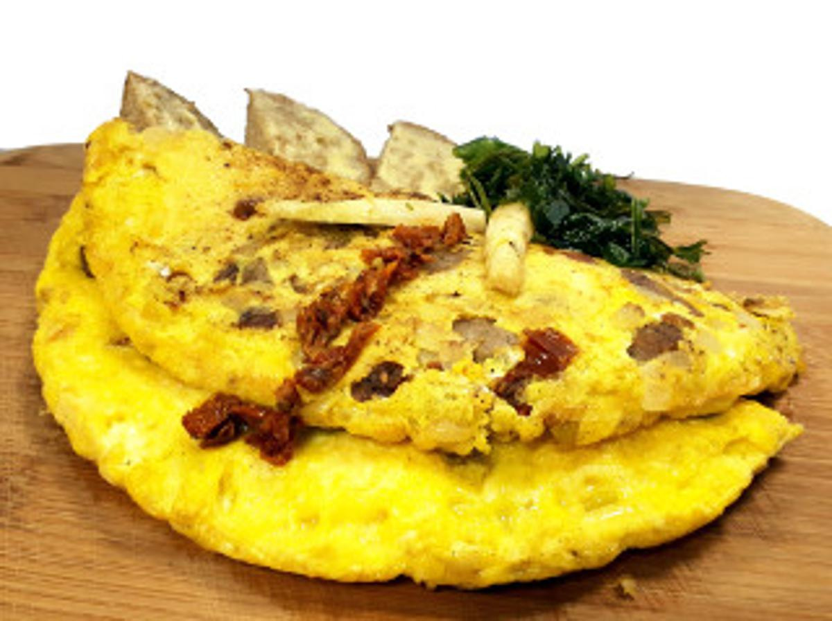 Omelett mit Topinambur