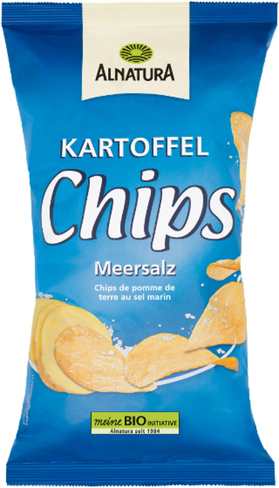 Produktfoto zu Kartoffelchips Meersalz 125G