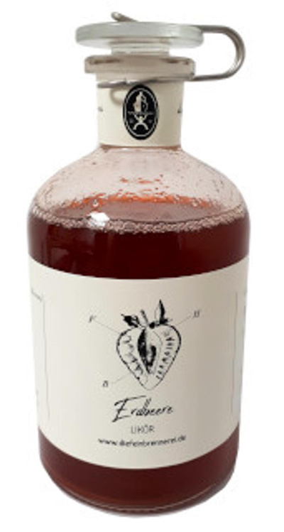 Produktfoto zu Likör Erdbeere, 500 ml die Feinbrennerei