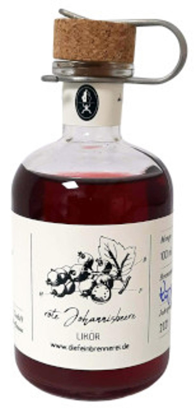 Produktfoto zu Bio-Likör rote Johannisbeere 100 ml , Die Feinbrennerei