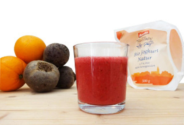 Produktfoto zu Rote Bete Joghurt Smoothie
