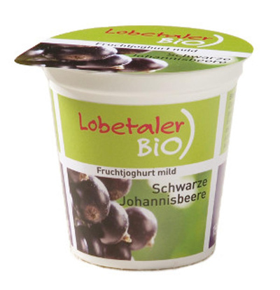Produktfoto zu Joghurt schwarze Johannisbeere , 150 g , Lobetaler Bio
