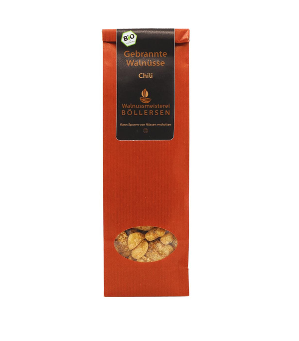 Produktfoto zu Gebrannte Walnuss Chili, 80 g,  Walnussmeisterei Böllersen