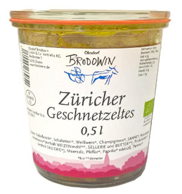Produktfoto zu Züricher Kalbsgeschnetzeltes