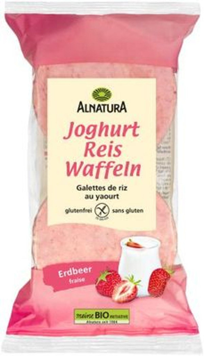 Produktfoto zu Reiswaffeln Jogh. Erdbeer 100 g