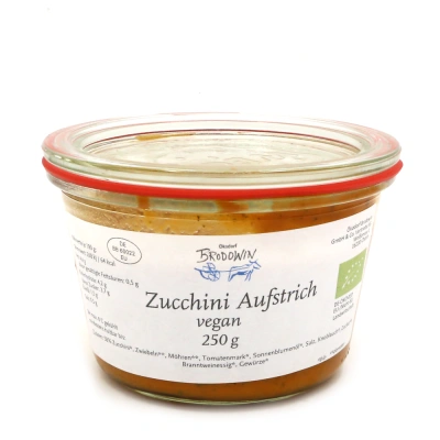 Produktfoto zu Zucchini Aufstrich vegan, 250 g