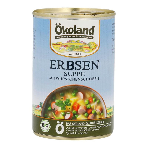 Produktfoto zu Erbsensuppe mit Würstchen