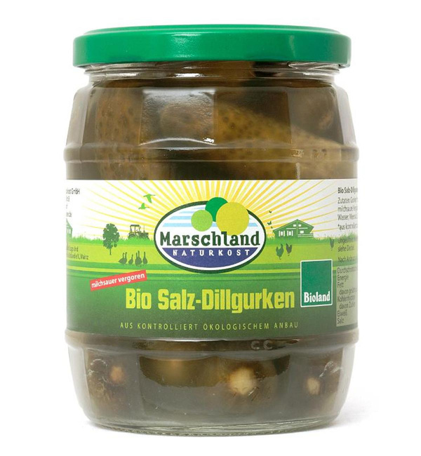 Produktfoto zu Salzgurken, milchsauer 580 ml
