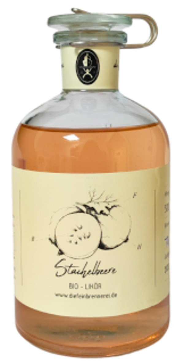 Produktfoto zu Bio-Likör Stachelbeere, 500 ml die Feinbrennerei