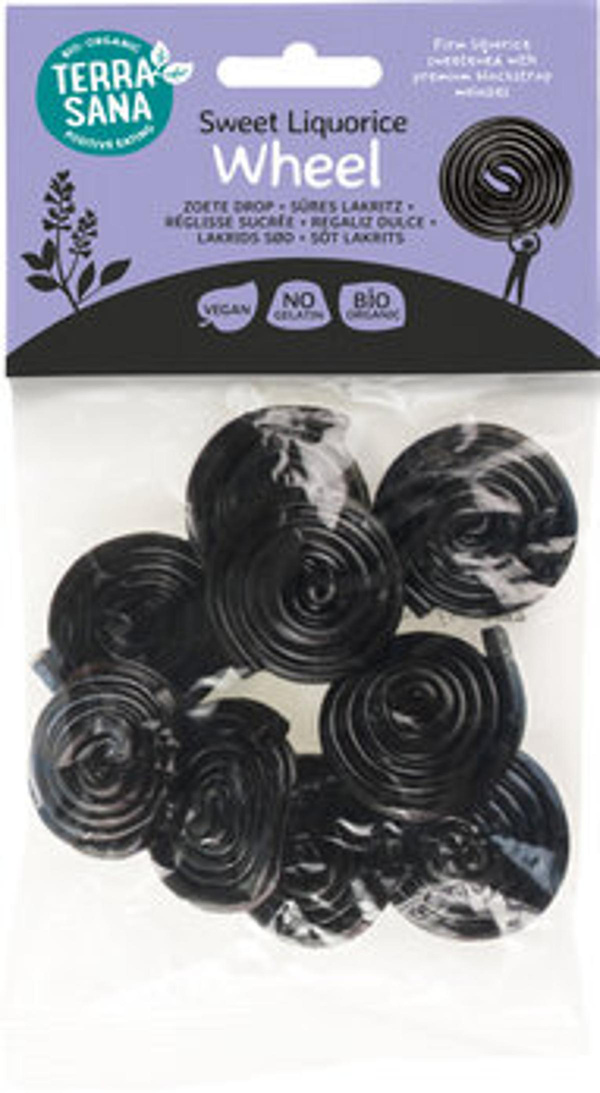 Produktfoto zu Süße Lakritz Schnecken Wheel, 100 g, Terrasana