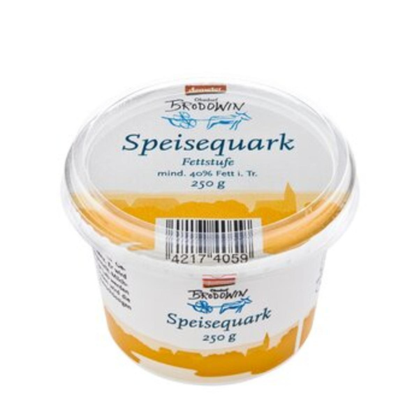 Produktfoto zu Brodowiner Speisequark, 250 g im Becher