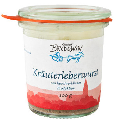 Produktfoto zu Brodowiner Kräuterleberwurst