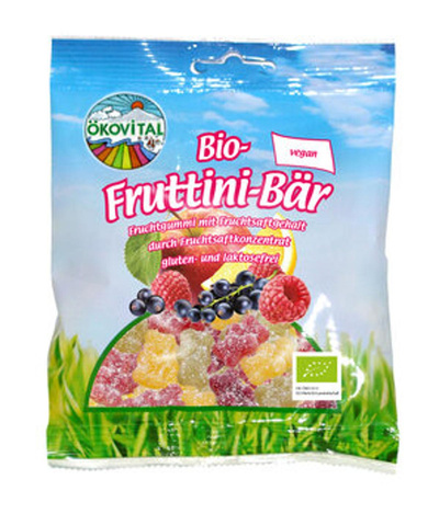 Produktfoto zu Bio Fruttini Bär ohne Gelatine