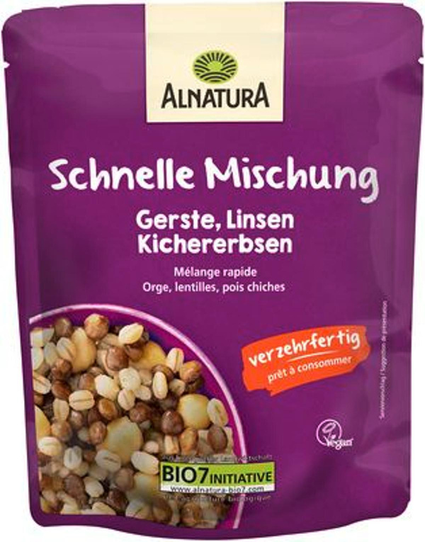 Produktfoto zu Gerste, Kichererbsen, Linsen 250 g