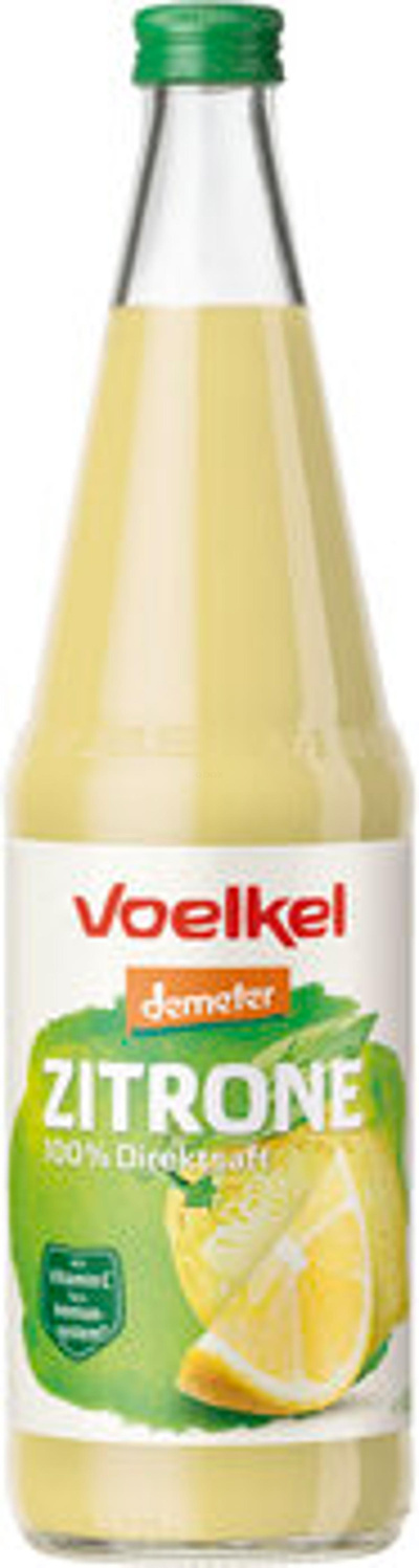 Produktfoto zu Zitronensaft,  0,7 l Voelkel
