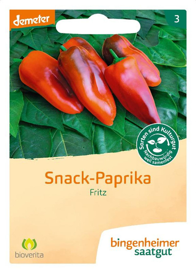 Produktfoto zu Saatgut Snack Paprika Fritz
