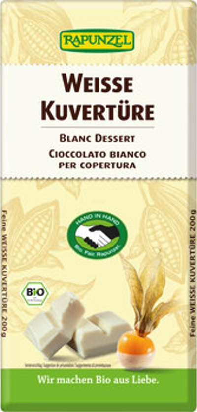 Produktfoto zu Weiße Kuvertüre HIH