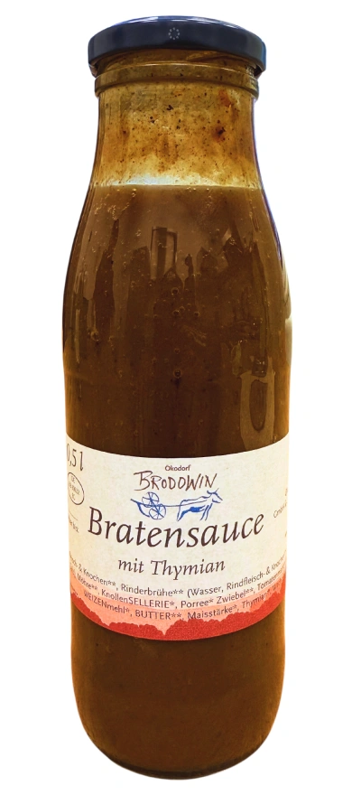 Produktfoto zu Bratensauce mit Thymian, 0,5 l