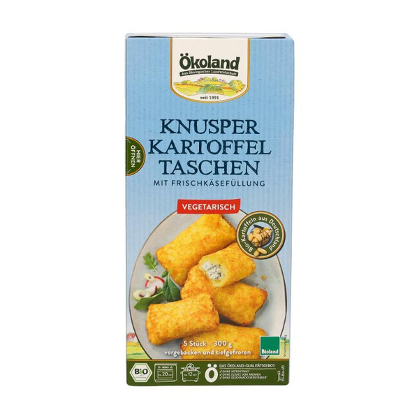 Produktfoto zu Kartoffeltaschen mit Frischkäsefüllung 5 St. 500g