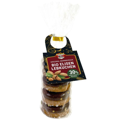 Produktfoto zu 8 Mini Elisen Lebkuchen, 200 g, Nürnberger Bio Originale