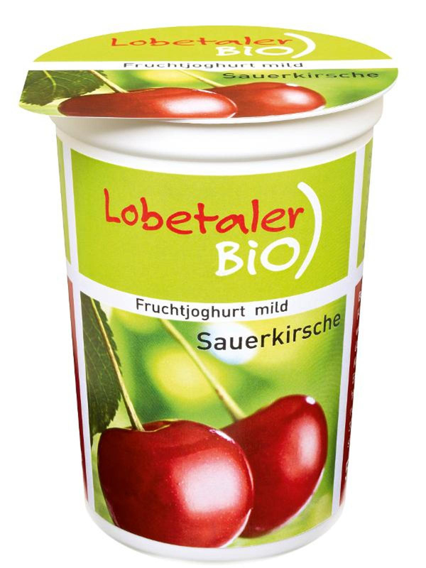Produktfoto zu Joghurt Sauerkirsche, 3,7% , 500 g , Lobetaler Bio