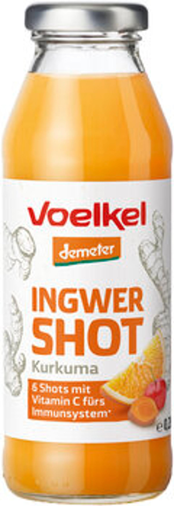 Produktfoto zu Shot Ingwer Kurkuma, 280 ml, Voelkel