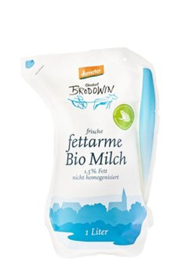 Produktfoto zu Milch fettarm im Beutel , 1 l , Ökodorf Brodowin