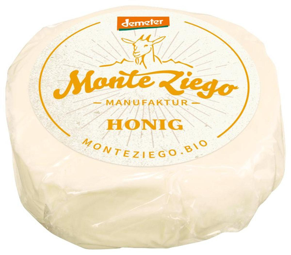 Produktfoto zu Ziegenfrischkäse Honig, 60 g Monte Ziego