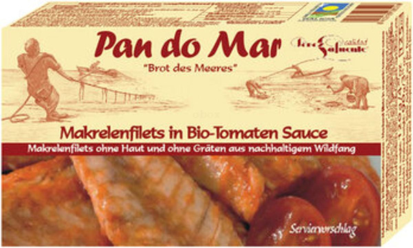 Produktfoto zu Makrelenfilets Tomate, 150 g, Pan do Mar