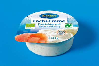 Produktfoto zu Lachs Frischkäse Creme,  125 g Bio Mare