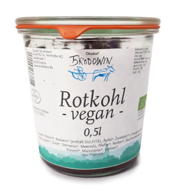 Produktfoto zu Rotkohl vegan, im Glas