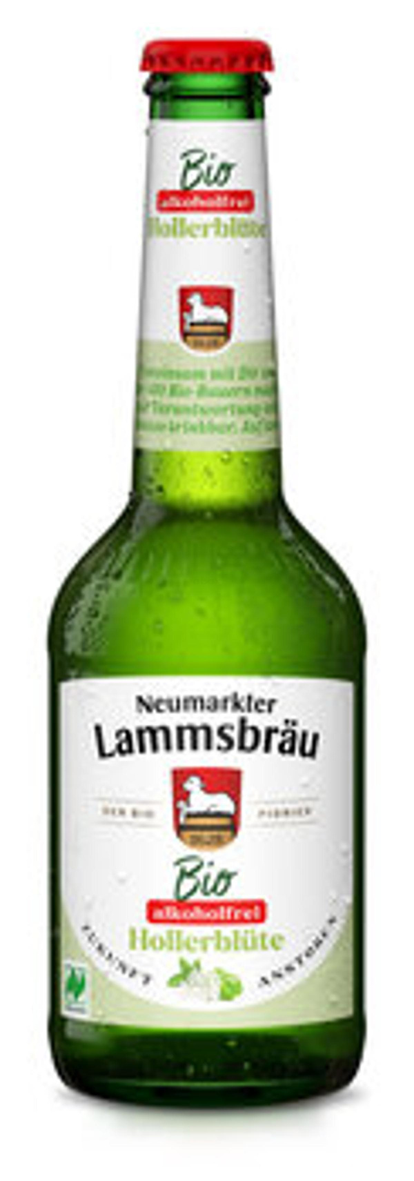 Produktfoto zu Lammsbräu Bier Hollerblühte, alkoholfrei, 10x0,33 l