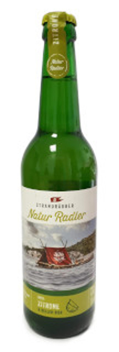 Produktfoto zu Strandräuber Naturradler Zitrone, 0,5 l