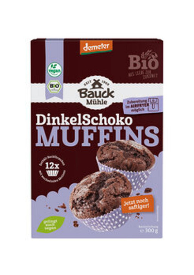 Produktfoto zu Backmischung Dinkel-Schoko-Muffins