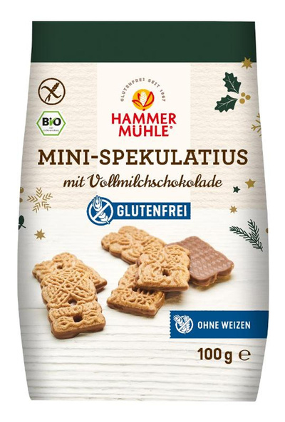 Produktfoto zu Mini Spekulatius glutenfrei, 150 g, Hammermühle