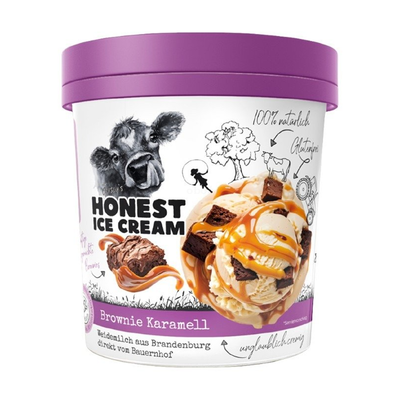Produktfoto zu Eis Brownie Karamell, 460 ml, Honest Ice Cream