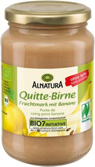 Produktfoto zu Quitte-Birne-Fruchtmark mit Banane 360 g